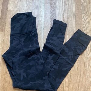 Lululemon Athletica Black Leggings with Wide Waistband